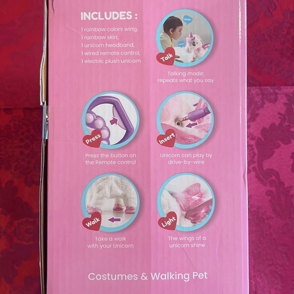 Brand New Girls Unicorn Gift Set Remote Control Plush, Costume, Painting Craft - Picture 7 of 14